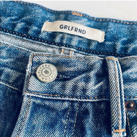 GRLFRND HIGH RISE DESTROYED JEANS - Picture 5 of 13